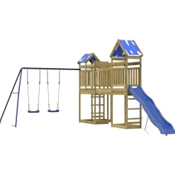vidaXL Parque infantil de exterior madera de pino impregnada Sale