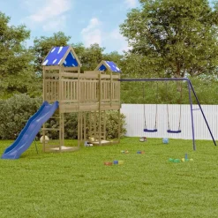 vidaXL Parque infantil de exterior madera de pino impregnada Sale