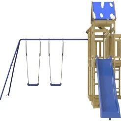 vidaXL Parque infantil de exterior madera de pino impregnada Sale