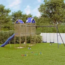 vidaXL Parque infantil de exterior madera de pino impregnada Sale