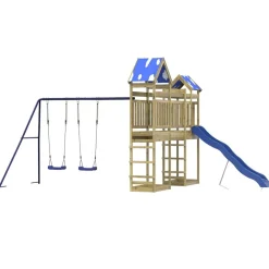 vidaXL Parque infantil de exterior madera de pino impregnada Sale