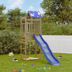 vidaXL Parque infantil de exterior madera de pino impregnada