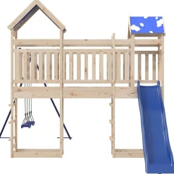 vidaXL Parque infantil de exterior de madera maciza de pino Online