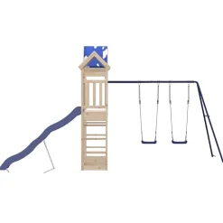 vidaXL Parque infantil de exterior de madera maciza de pino Online