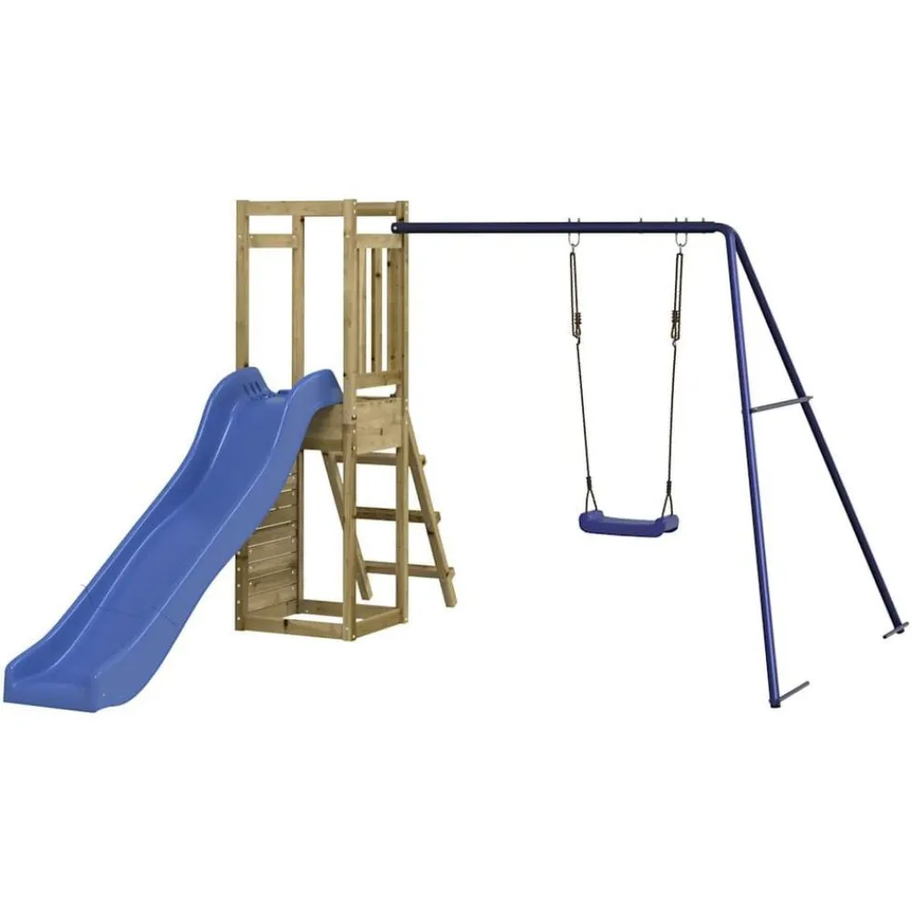 vidaXL Estructuras Para Juegos Al Aire Libre-Parque infantil de exterior madera de pino impregnada
