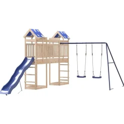 vidaXL Parque infantil de exterior de madera maciza de pino Best