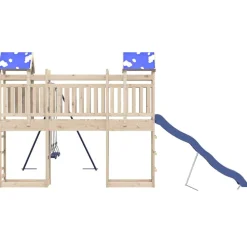 vidaXL Parque infantil de exterior de madera maciza de pino Best