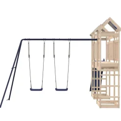 vidaXL Parque infantil de exterior de madera maciza de pino Best