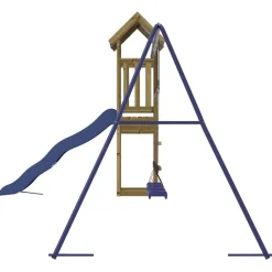 vidaXL Parque infantil de exterior madera de pino impregnada Clearance