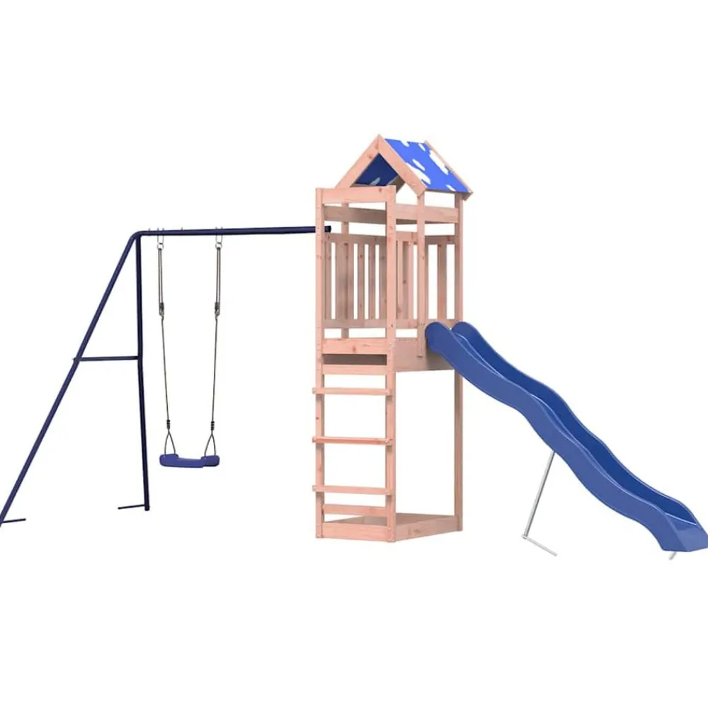 vidaXL Estructuras Para Juegos Al Aire Libre-Parque infantil de exterior madera maciza Douglas3156935