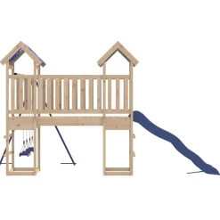 vidaXL Estructuras Para Juegos Al Aire Libre-Parque infantil de exterior de madera maciza de pino