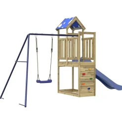 vidaXL Estructuras Para Juegos Al Aire Libre-Parque infantil de exterior madera de pino impregnada