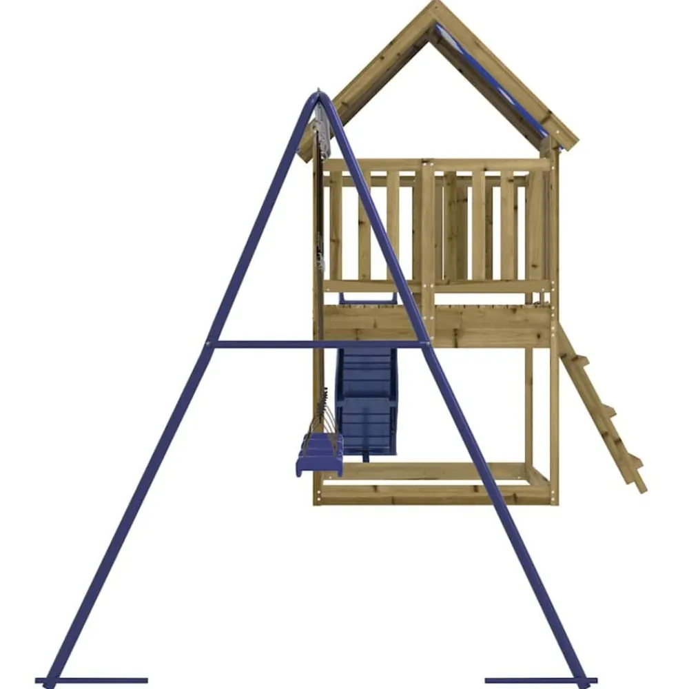 vidaXL Parque infantil de exterior madera de pino impregnada Outlet
