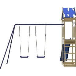 vidaXL Estructuras Para Juegos Al Aire Libre-Parque infantil de exterior madera de pino impregnada