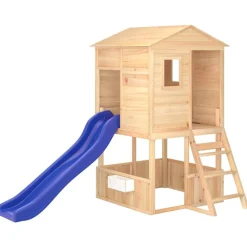 vidaXL Estructuras Para Juegos Al Aire Libre-Parque infantil de exterior madera maciza de abeto