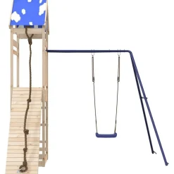 vidaXL Estructuras Para Juegos Al Aire Libre-Parque infantil de exterior de madera maciza de pino
