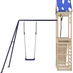 vidaXL Estructuras Para Juegos Al Aire Libre-Parque infantil de exterior de madera maciza de pino