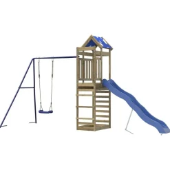 vidaXL Parque infantil de exterior madera de pino impregnada Hot