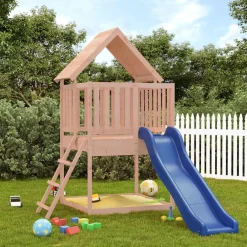 vidaXL Estructuras Para Juegos Al Aire Libre-Parque infantil de exterior madera maciza Douglas
