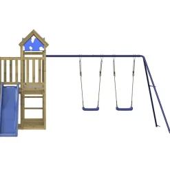 vidaXL Parque infantil de exterior madera de pino impregnada Online