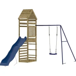 vidaXL Estructuras Para Juegos Al Aire Libre-Parque infantil de exterior madera de pino impregnada