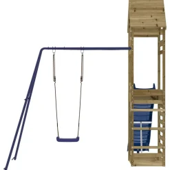 vidaXL Estructuras Para Juegos Al Aire Libre-Parque infantil de exterior madera de pino impregnada