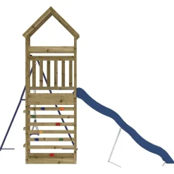 vidaXL Estructuras Para Juegos Al Aire Libre-Parque infantil de exterior madera de pino impregnada