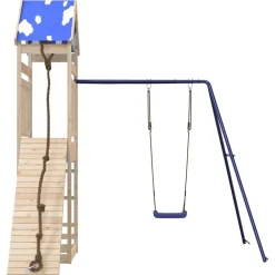 vidaXL Estructuras Para Juegos Al Aire Libre-Parque infantil de exterior de madera maciza de pino