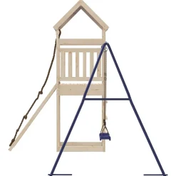vidaXL Estructuras Para Juegos Al Aire Libre-Parque infantil de exterior de madera maciza de pino