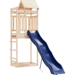 vidaXL Estructuras Para Juegos Al Aire Libre-Parque infantil de exterior madera maciza de pino