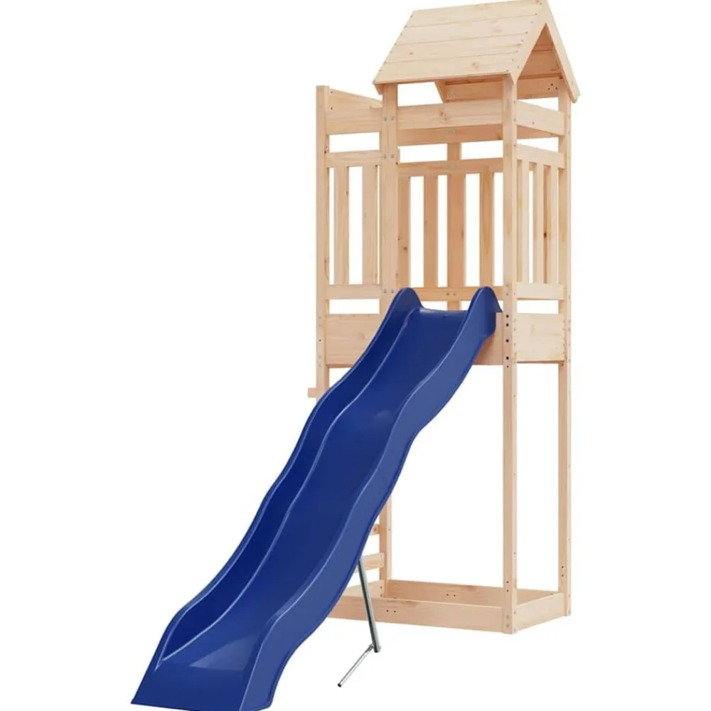 vidaXL Estructuras Para Juegos Al Aire Libre-Parque infantil de exterior madera maciza de pino