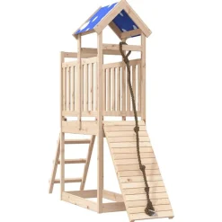 vidaXL Parque infantil de exterior de madera maciza de pino New