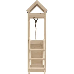 vidaXL Parque infantil de exterior de madera maciza de pino New