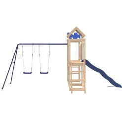 vidaXL Estructuras Para Juegos Al Aire Libre-Parque infantil de exterior de madera maciza de pino