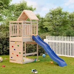 vidaXL Parque infantil de exterior madera maciza de pino New