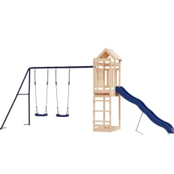 vidaXL Estructuras Para Juegos Al Aire Libre-Parque infantil de exterior madera maciza de pino