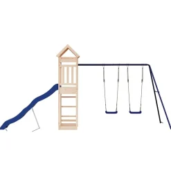 vidaXL Estructuras Para Juegos Al Aire Libre-Parque infantil de exterior madera maciza de pino