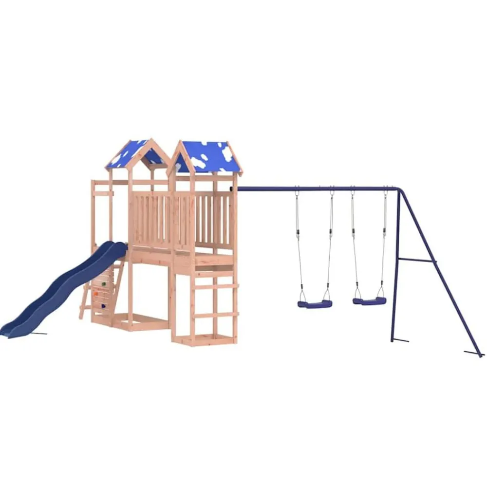 vidaXL Estructuras Para Juegos Al Aire Libre-Parque infantil de exterior madera maciza Douglas3156935
