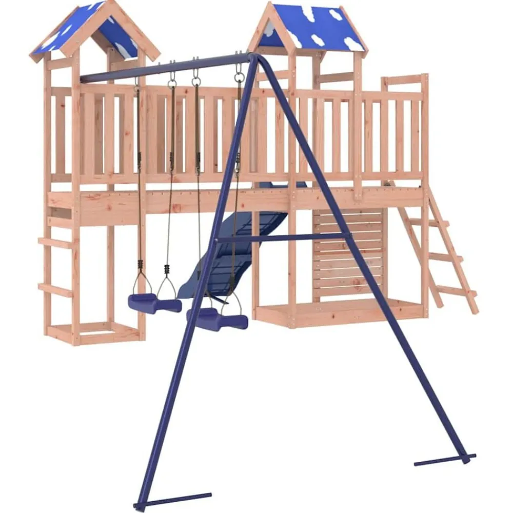 vidaXL Estructuras Para Juegos Al Aire Libre-Parque infantil de exterior madera maciza Douglas3156935