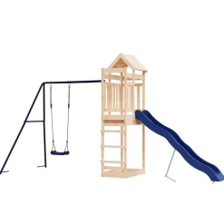 vidaXL Estructuras Para Juegos Al Aire Libre-Parque infantil de exterior madera maciza de pino