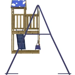 vidaXL Estructuras Para Juegos Al Aire Libre-Parque infantil de exterior madera de pino impregnada