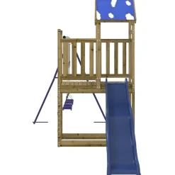vidaXL Estructuras Para Juegos Al Aire Libre-Parque infantil de exterior madera de pino impregnada