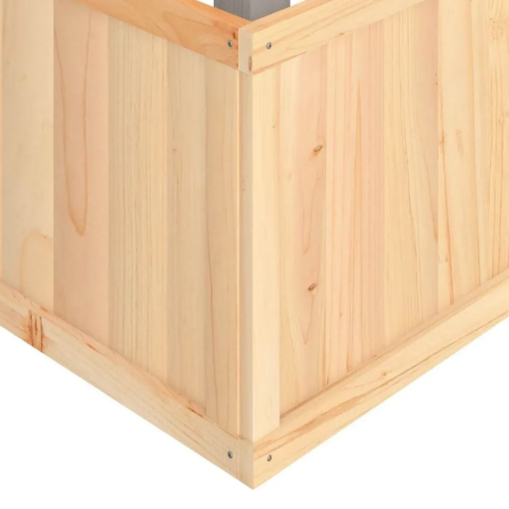 vidaXL Parque infantil de exterior madera maciza de abeto Gris