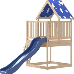 vidaXL Parque infantil de exterior de madera maciza de pino Hot
