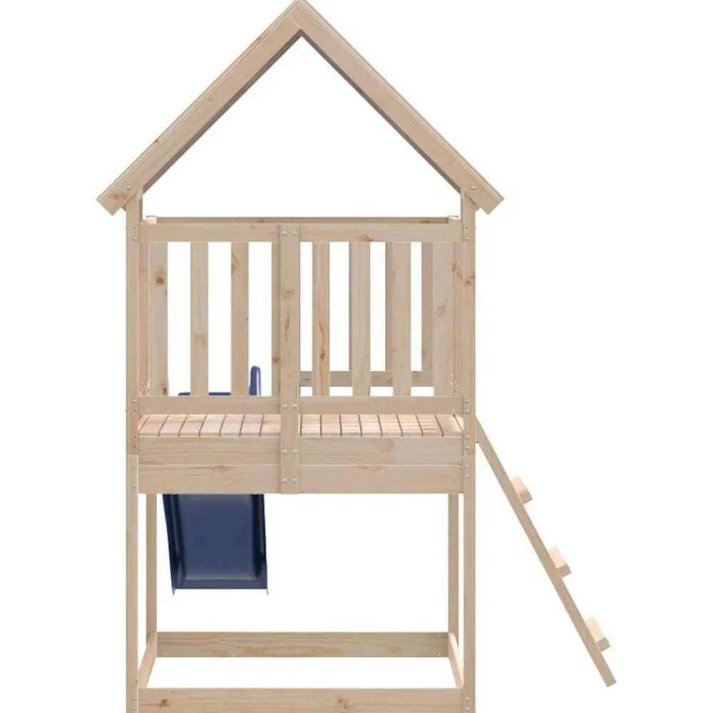 vidaXL Parque infantil de exterior de madera maciza de pino Hot