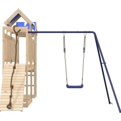 vidaXL Estructuras Para Juegos Al Aire Libre-Parque infantil de exterior de madera maciza de pino