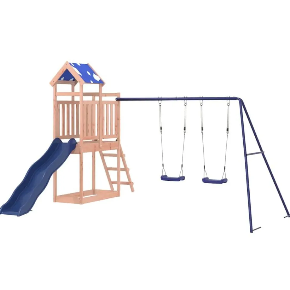 vidaXL Estructuras Para Juegos Al Aire Libre-Parque infantil de exterior madera maciza Douglas3156935