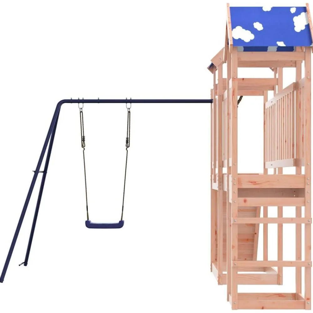 vidaXL Estructuras Para Juegos Al Aire Libre-Parque infantil de exterior madera maciza Douglas3156935