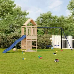 vidaXL Parque infantil de exterior madera maciza de pino Clearance