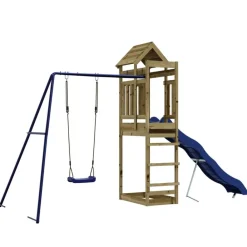 vidaXL Estructuras Para Juegos Al Aire Libre-Parque infantil de exterior madera de pino impregnada